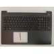 Carcasa superioara cu tastatura palmrest Laptop, Dell, Vostro 15 3580, 3581, 3582, 3583, 086HKP, 86HKP, 0T8HK5, AP2EL000200, FA2EL000200, iluminata, neagra, layout US