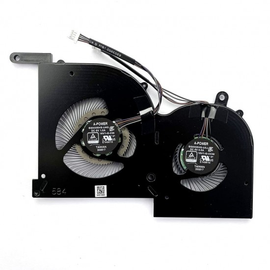 Cooler placa video Laptop, MSI, GS66, Stealth 10SE, 10SD, 10SF, 10SFS, 10SGS, MS-16V1, 16V1-G-CW, 16V1-G-CCW, BS5005HS-U4Q, BS5005HS-U3J, 5V, 1A, GPU