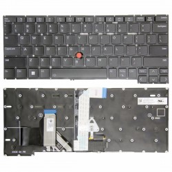 Tastatura Laptop, Lenovo, Thinkpad Yoga X13 Gen 4 Type 21F2, 21F3, iluminata, neagra, layout US