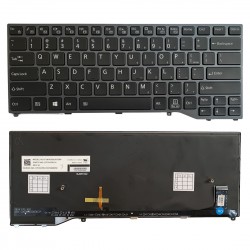 Tastatura Laptop, Fujitsu, LifeBook U7410, iluminata, layout US
