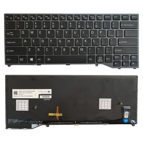 Tastatura Laptop, Fujitsu, LifeBook 5E14A1 5E15A2, iluminata, layout US