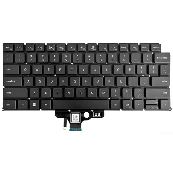 Tastatura Laptop, Dell, Latitude 7350, 2DJVH, 02DJVH, iluminata, layout US
