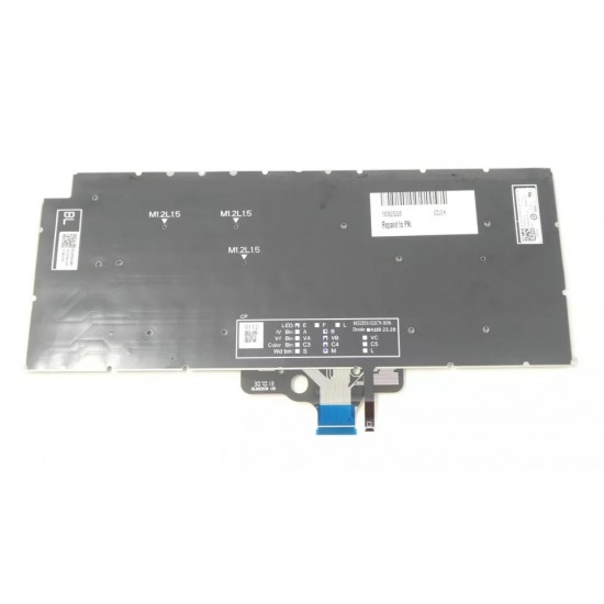 Tastatura Laptop, Dell, Latitude 7350, 2DJVH, 02DJVH, iluminata, layout US