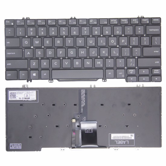 Tastatura Laptop 2-in-1, Dell, Latitude 5310, 2TR2K, 02TR2K, iluminata, layout US