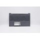 Carcasa superioara cu tastatura palmrest Laptop, Lenovo, Yoga Slim 7-15IIL05 Type 82AA, 5CB0X55840, 4BLS2TALV30, iluminata, gri, layout US