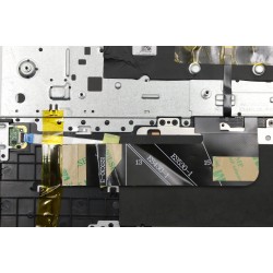 Carcasa superioara cu tastatura palmrest Laptop, Lenovo, IdeaPad 530S-14ARR Type 81H1, 5CB0R12071, AM171000290, AM171000C00, ET171000110, iluminata, argintie, cu fingerprint, layout US