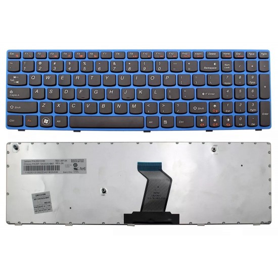 Tastatura Laptop, Lenovo, B570e Type 4760, rama albastra, layout US
