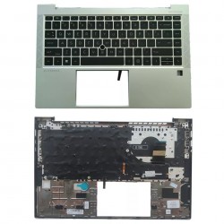 Carcasa superioara cu tastatura palmrest Laptop, HP, EliteBook 840 G7, 845 G7, M07090-001, M36312-001, 6070B1847701, iluminata, layout US