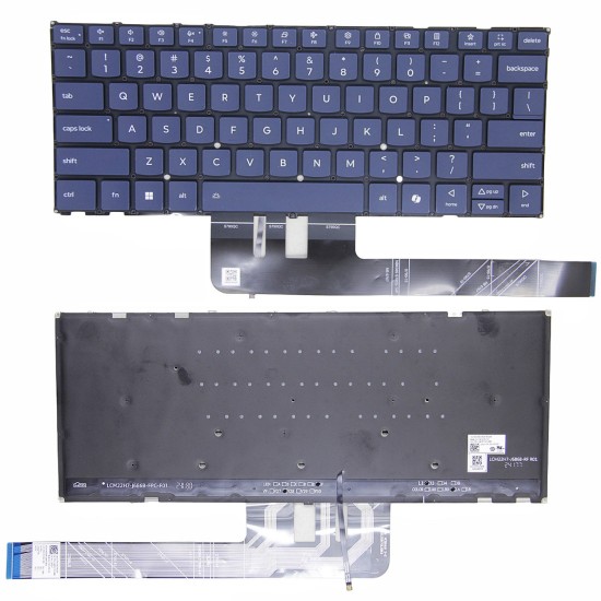 Tastatura Laptop, Lenovo, Yoga Pro 7 14APH8 Type 82Y8, iluminata, albastra, layout us