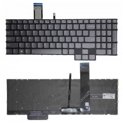 Tastatura Laptop, Lenovo, Legion Pro 7 16IRX8H Type 82WQ, gri, iluminata, layout US
