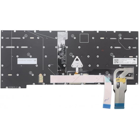 Tastatura Laptop, Lenovo, ThinkPad T14S Gen 2 Type 20WM, 20WN, 20XF, 20XG, iluminata, layout UK