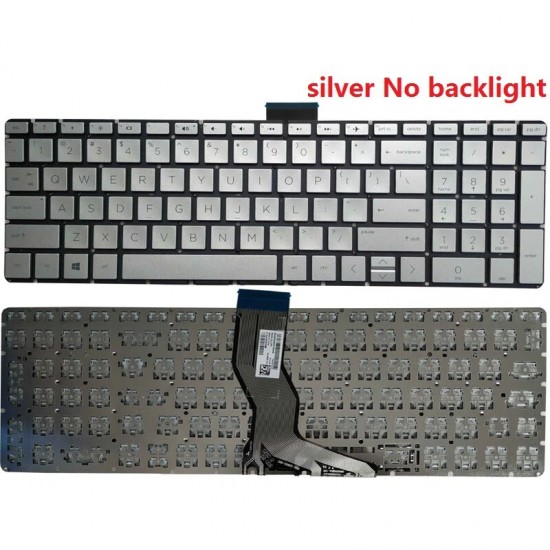 Tastatura Laptop, HP, Pavilion 17-W, 17T-W, TPN-Q174, argintie, layout US