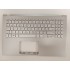 Carcasa superioara cu tastatura palmrest Laptop, Asus, VivoBook 15 M509B, M509BA, M509D, M509DA, M509DJ, 90NB0Q31-R32UK0, X509MA-1S, 13NB0MZ1P04016-3, 39XKRTAJN30, FBXKR009010, argintie, layout UK
