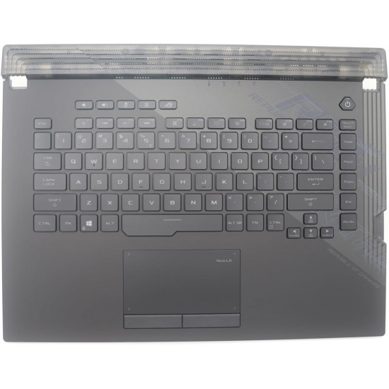 Carcasa superioara cu tastatura palmrest Laptop Gaming, Asus, ROG Strix Scar 15 G532L, G532LV, G532LW, G532LWS, 90NR02T1-R32US0, 6051B1401301, G532LWS-1A, iluminata RGB, layout US