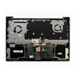 Carcasa superioara cu tastatura palmrest Laptop, Lenovo, Yoga, Slim 6 14IRP8 Type 82WV, 5CB1J75992, argintie, layout US