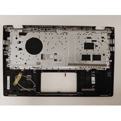 Carcasa superioara cu tastatura palmrest Laptop, Asus, Q406F, Q406FA, 90NB0MK1-R31UI1, 90NB0MK1-R31UI0, 90NB0MK1-R31UA, 90NB0MK1-R31US0, 90NB0MK1-R31US1, iluminata, argintie, layout US
