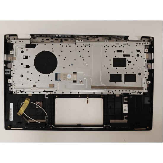 Carcasa superioara cu tastatura palmrest Laptop, Asus, ZenBook Flip 14 UM462D, UM462DA, 90NB0MK1-R31UI1, 3BBKRTAJN20, UX462DA-2G, iluminata, argintie, layout US
