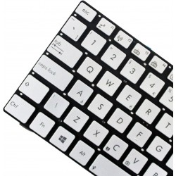 Tastatura Laptop, Asus, R500, R500D, R500DE, R500DR, R500N, R500V, R500VJ, R500VM, R500Xi, R500VD, iluminata, argintie, layout UK