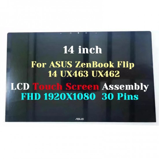 Ansamblu Display compatibil Laptop, Asus, ZenBook 14 UX462D, UX462DA, UX462F, UX462FA, 14 inch, FHD, IPS, touchscreen