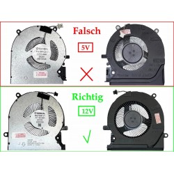 Cooler procesor Laptop, HP, Omen 15-EK, 15-EN, TPN-Q236, TPN-Q238, M04216-001, ND8CC02-19J22, DTADQ5DC88F001, MG75091V1-1C040-S9A, 12V, 0.5A, CPU