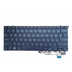 Tastatura Laptop, Asus, ZenBook S UX391F, UX391FA, UX391U, UX391UA, iluminata, albastru inchis, layout US