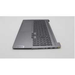 Carcasa superioara cu tastatura palmrest Laptop, Lenovo, IdeaPad Pro 5 16IRH8 Type 83AQ, 5CB1L44959, AM2YC000920, AM2YC000B00, Arctic Grey, layout US