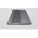 Carcasa superioara cu tastatura palmrest Laptop, Lenovo, IdeaPad Pro 5 16ARP8 Type 83AR, 83AS, AM2YC000920, AM2YC000B00, Arctic Grey, layout US