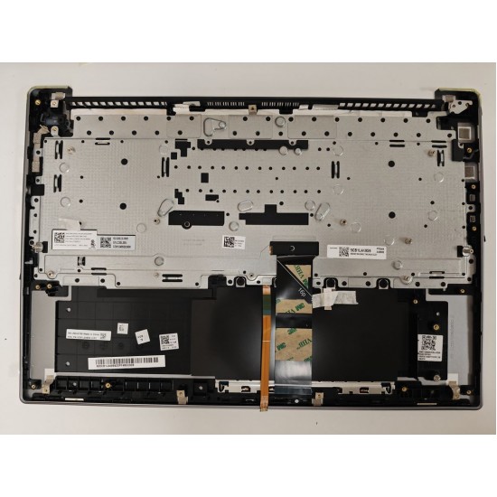 Carcasa superioara cu tastatura palmrest Laptop, Lenovo, IdeaPad Pro 5 16ARP8 Type 83AR, 83AS, AM2YC000920, AM2YC000B00, Arctic Grey, layout US