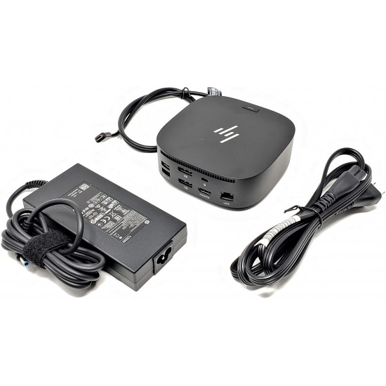 Docking Station HP USB-C Dock G5 EURO, 5TW10AA#ABB, sistem de andocare cu incarcator de 120w