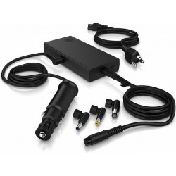 Incarcator combo auto si priza pentru Laptop, HP, 90W, slim, combo, 3 mufe de conectare si USB-C, D9Y32AA