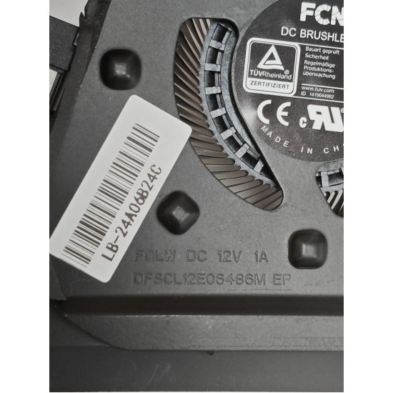 Cooler procesor Laptop Gaming, Asus, ROG Zephyrus Duo 16 GX650R, GX650RM, GX650RS, GX650RX, GX650RW, 13NR0BI0P04011, DFSCL12E06486M-FQLW, 6033B0121001, 12V, 1A, CPU