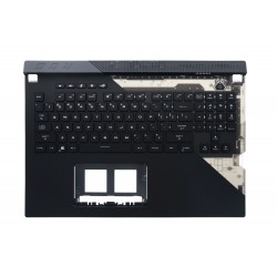 Carcasa superioara cu tastatura palmrest Laptop Gaming, Asus, ROG Strix Scar 17 G733Q, G733QM, G733QR, G733QS, G733QSA, 90NR0591-R31US1, iluminata, RGB, layout US