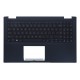 Carcasa superioara cu tastatura palmrest Laptop, Asus, ExpertBook B1 B1502C, B1502CBA, B1502CVA, B1502CGA, 90NX06X1-R31US0, 13N1-GTA0301, 13N1-GTA0521, B1502CVA-1A, iluminata, neagra, layout US