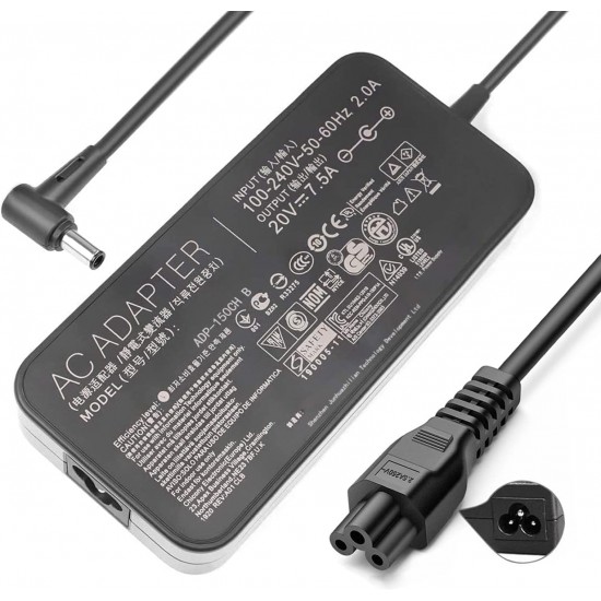 Incarcator Laptop Gaming, Asus, TUF A15 FX506I, FX506II, FX506IH, FX506IHR, FX506IHRB, ADP-150CH B, 20V, 7.5A, 150W, mufa 6.0x3.7mm