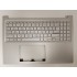  Carcasa superioara cu tastatura palmrest Laptop, Asus, VivoBook 16X K3605V, K3605VC, K3605VU, K3605VV, K3605Z, K3605ZC, K3605ZF, K3605ZU, K3605ZV, 90NB11D2-R31US0, EAZJ200502A, iluminata, argintie, layout US