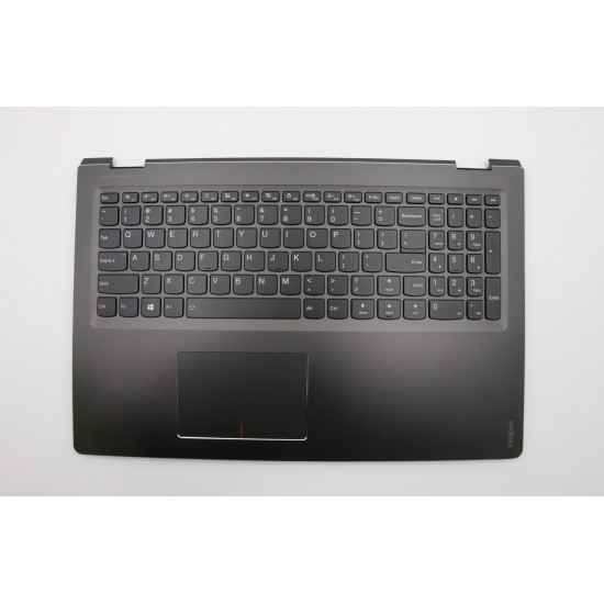 Carcasa superioara cu tastatura palmrest Laptop, Lenovo, Flex 4-1570 Type 80SB, 5CB0L45988, AM1JD000400, AM1JD000510, iluminata, layout US