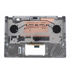 Carcasa superioara cu tastatura palmrest Asus, ROG Zephyrus G14 GA401I, GA401IH, GA401IHR, GA401II, GA401IU, GA401IV, 90NR03F2-R31US2, 6053B1788221, GA401IV-1D, iluminata, argintie, layout US