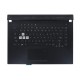 Carcasa superioara cu tastatura palmrest Laptop Gaming, Asus, ROG Strix G G531G, G531GV, G531GW, 90NR01I3-R30US0, 13N1-8HA0F21, 13NR01N3AP0121, G531GV-1C, iluminata, conector RGB 20 pini, conector touchpad 12 pini, layout US
