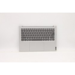 Carcasa superioara cu tastatura palmrest Laptop, Lenovo, Yoga Slim 7 Pro 14IHU5 O Type 82NH, 5CB1C90915, AM1W0000F00, iluminata, Light Silver, layout US