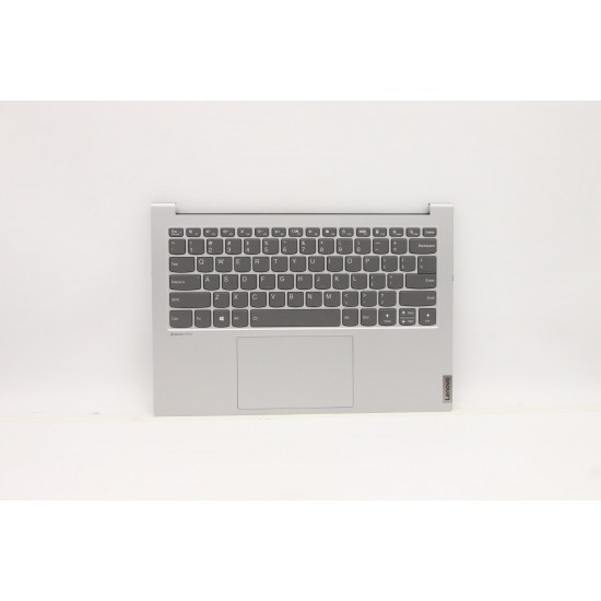 Carcasa superioara cu tastatura palmrest Laptop, Lenovo, Yoga Slim 7 Pro 14IHU5 O Type 82NH, 5CB1C90915, AM1W0000F00, iluminata, Light Silver, layout US