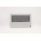 Carcasa superioara cu tastatura palmrest Laptop, Lenovo, Yoga Slim 7 Pro 14IHU5 O Type 82NH, 5CB1C90915, AM1W0000F00, iluminata, Light Silver, layout US