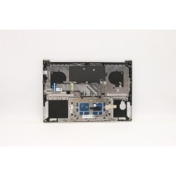 Carcasa superioara cu tastatura palmrest Laptop, Lenovo, Yoga Slim 7 Pro 14IHU5 O Type 82NH, 5CB1C90915, AM1W0000F00, iluminata, Light Silver, layout US