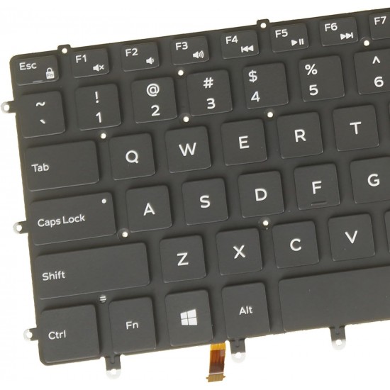 Tastatura Laptop, Dell, XPS 9550, 9560, 9570, 9580, GDT9F, 0GDT9F, 0WDHC2, WDHC2, PK131BG1A01, NSK-LV0BC 01, PK131BG2A00, cu iluminare, layout US