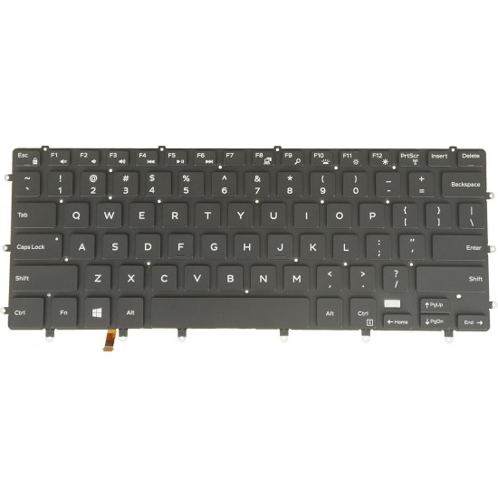 Tastatura Laptop, Dell, XPS 9550, 9560, 9570, 9580, GDT9F, 0GDT9F, 0WDHC2, WDHC2, PK131BG1A01, NSK-LV0BC 01, PK131BG2A00, cu iluminare, layout US