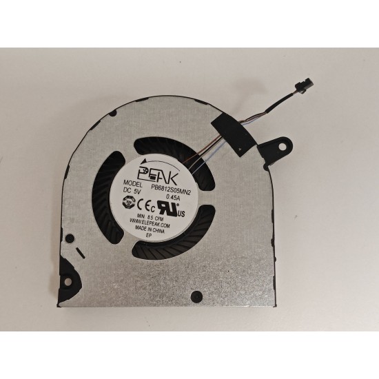 Cooler placa video Laptop Gaming, Dell, G3 3500, G3 3590, P89F, P89F001, P89F002, F3DF0, 0F3DF0, PB6812S05MN2, 023.100I4.0021, pentru GTX 1660 si RTX 2060, 5V, 0.45A, GPU