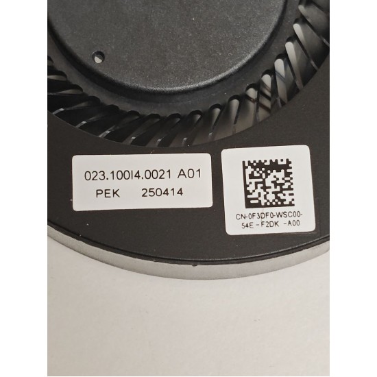 Cooler placa video Laptop Gaming, Dell, G3 3500, G3 3590, P89F, P89F001, P89F002, F3DF0, 0F3DF0, PB6812S05MN2, 023.100I4.0021, pentru GTX 1660 si RTX 2060, 5V, 0.45A, GPU