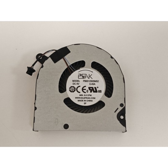 Cooler procesor Laptop Gaming, Dell, G5 5500, G5 5505, P89F, P89F003, PC01D, 0PC01D, PB6512S05MS2, 023.100I3.0021, pentru GTX 1660 si RTX 2060, 5V, 0.45A, CPU