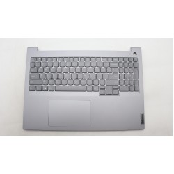Carcasa superioara cu tastatura palmrest Laptop, Lenovo, ThinkBook 16 G6 ABP Type 21KK, 460.0TE0C.0001, Artic Grey, iluminata, layout US