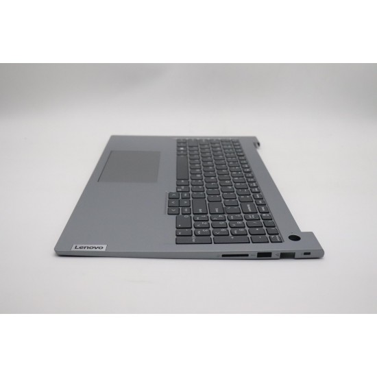 Carcasa superioara cu tastatura palmrest Laptop, Lenovo, ThinkBook 16 G6 ABP Type 21KK, 460.0TE0C.0001, Artic Grey, iluminata, layout US