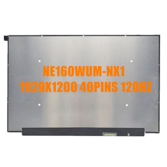 Display Laptop, Asus, VivoBook Pro 16 K6602H, K6602HC, K6602HE, K6602V, K6602VV, K6602VU, K6602Z, K6602ZE, K6602ZC, NE160QUM-NX1 V18.0, 18010-16021000, 16.0 inch, LED, FHD, 1920x1200, 120Hz, 40 pini